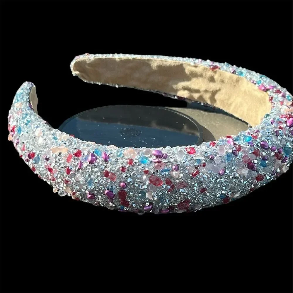 Fashionable Multicolor Rhinestone Decor Headband Hair Accessory for Women